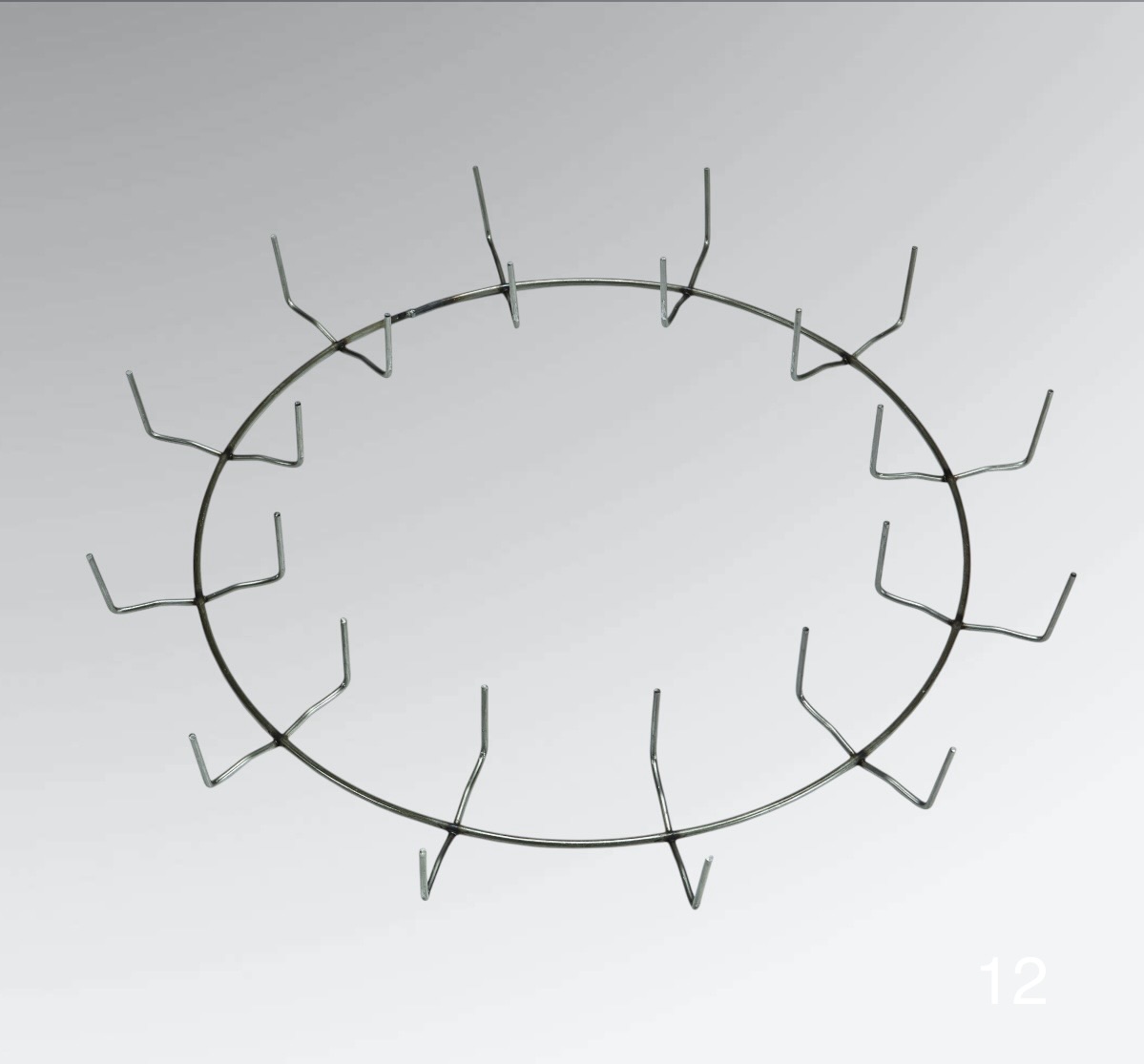 12" Wire Clamp Wreath Ring - Image 2