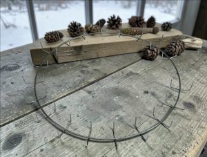 16" Wire Clamp Wreath Ring