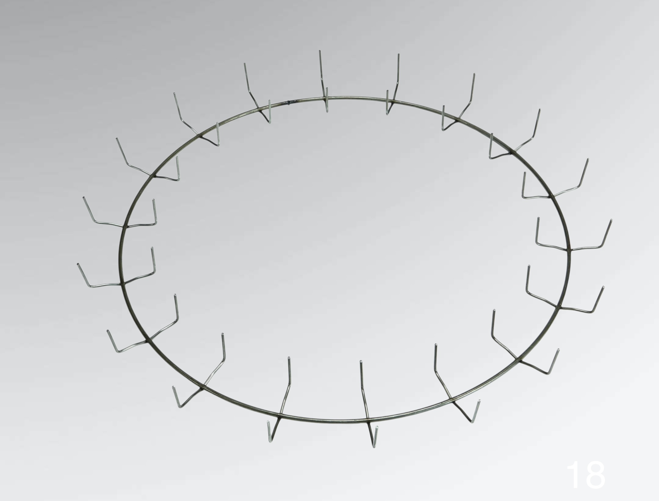 18" Wire Clamp Wreath Ring - Image 3