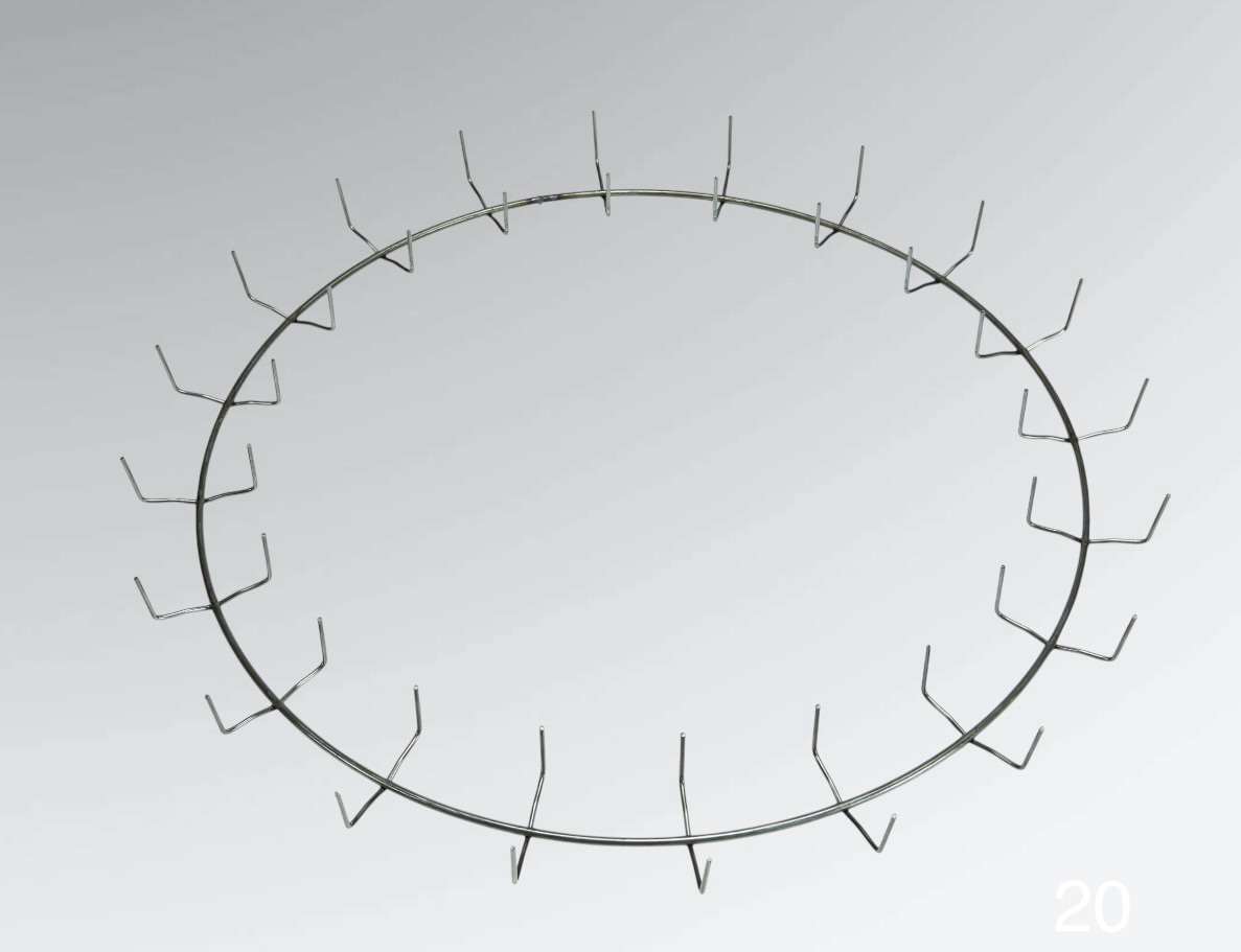 20" Wire Clamp Wreath Ring - Image 2