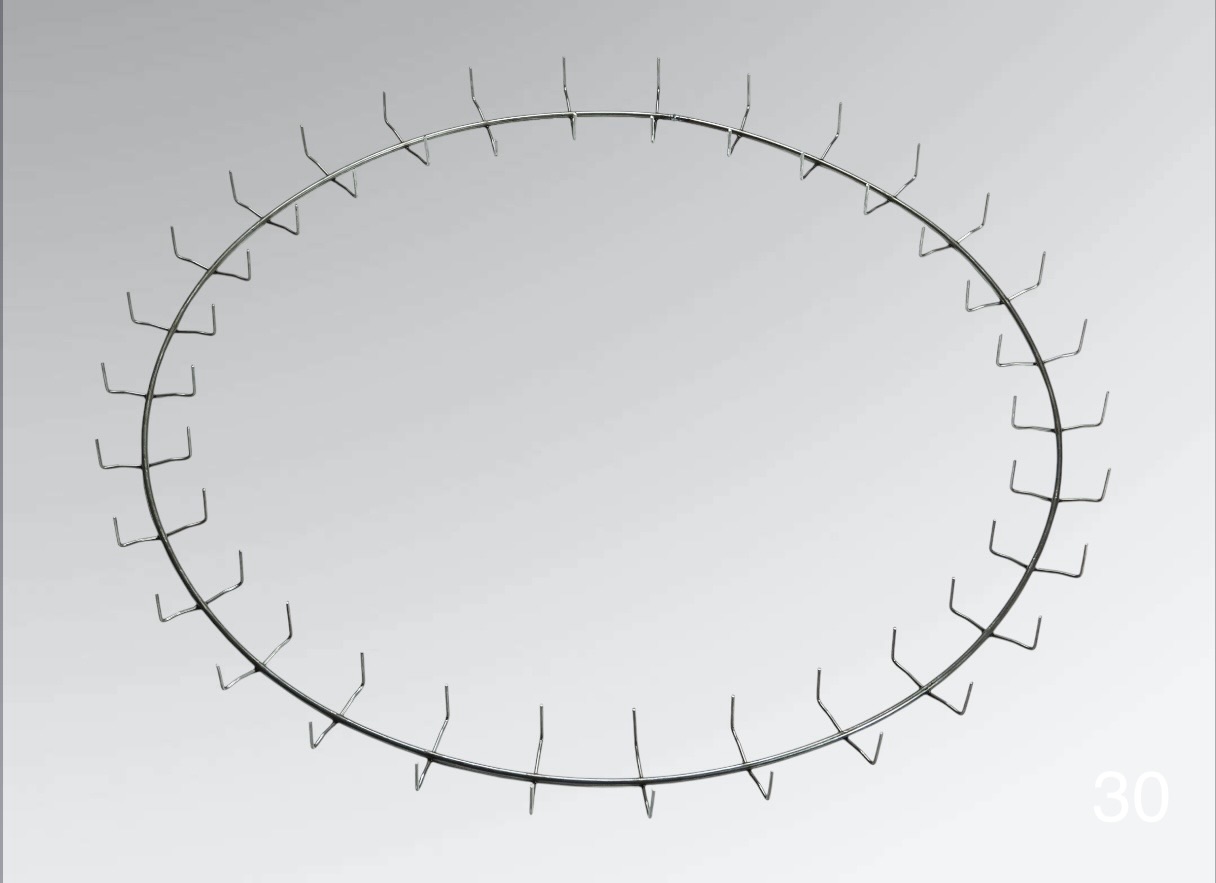 30" Wire Clamp Wreath Ring - Image 3