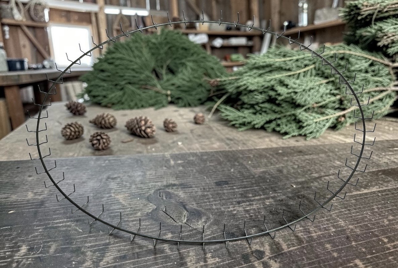 54" Wire Clamp Wreath Ring