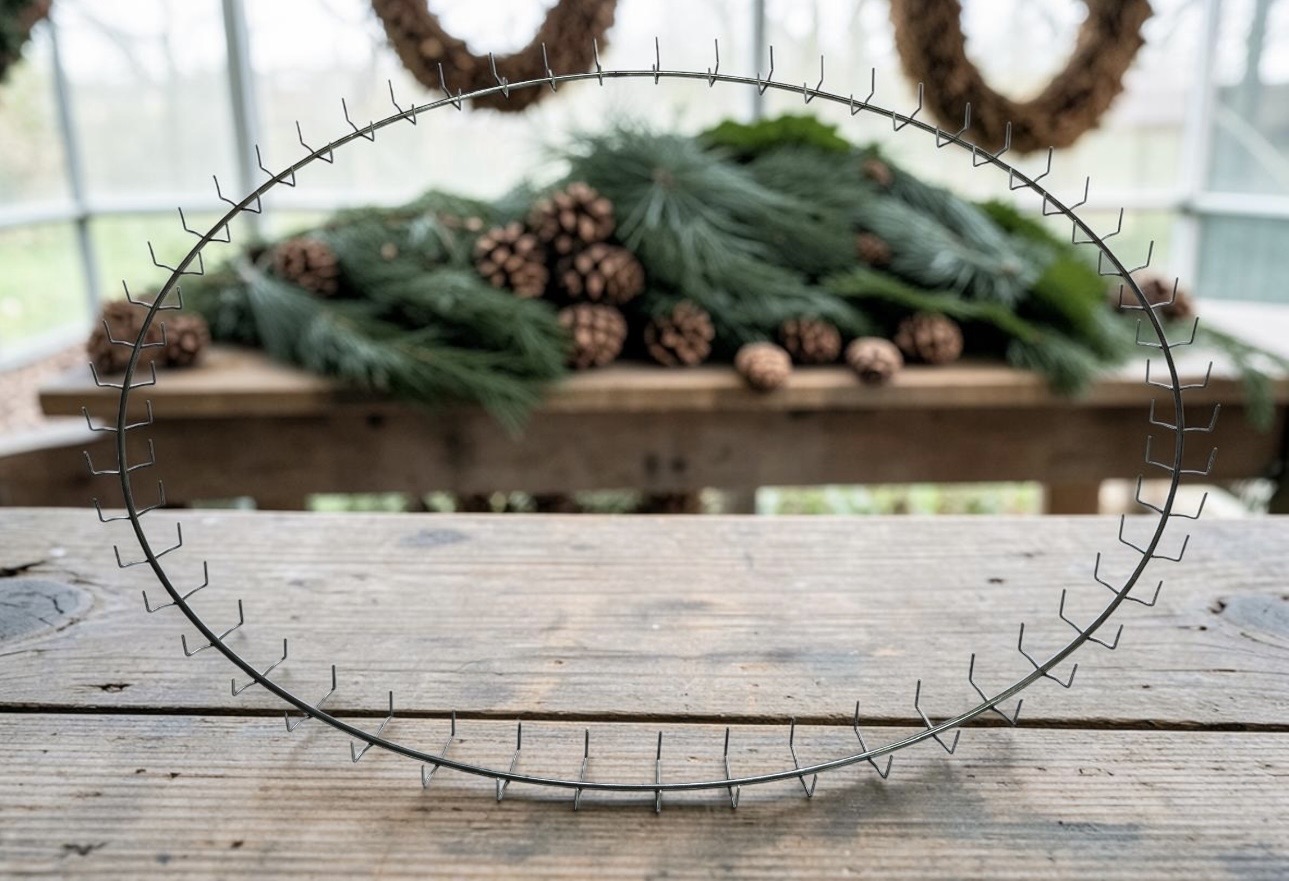 54" Wire Clamp Wreath Ring - Image 3