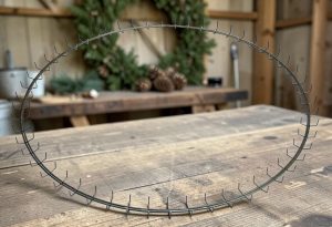 54" Double-Rail Wire Clamp Wreath Ring