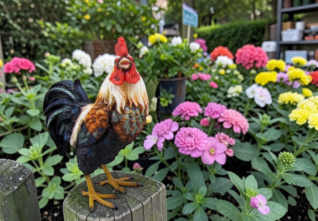 Roosters Figurines - Each - Image 3