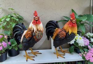 Roosters Figurines - Each