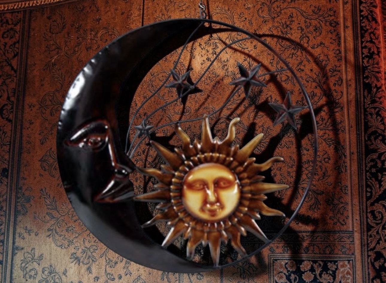 Metal Sun-Moon-Stars Wall Decor - Image 2