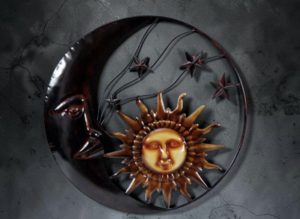 Metal Sun-Moon-Stars Wall Decor
