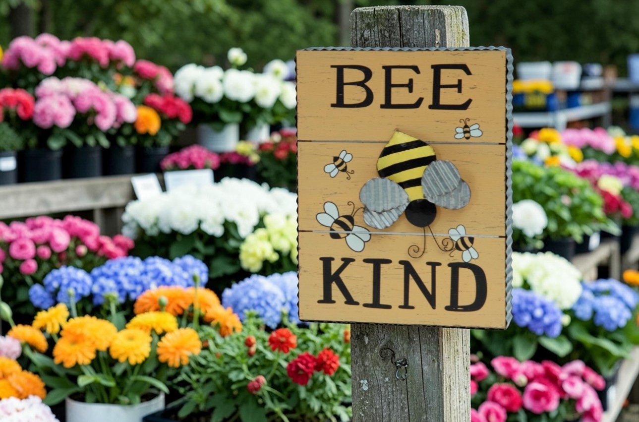 Bee Happy & Bee Kind Plaques - Each - Image 3