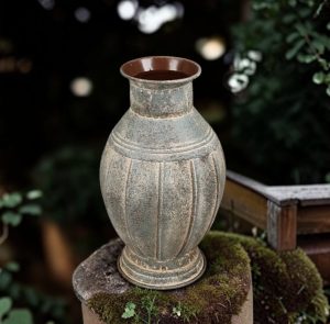 11" Metal Vase