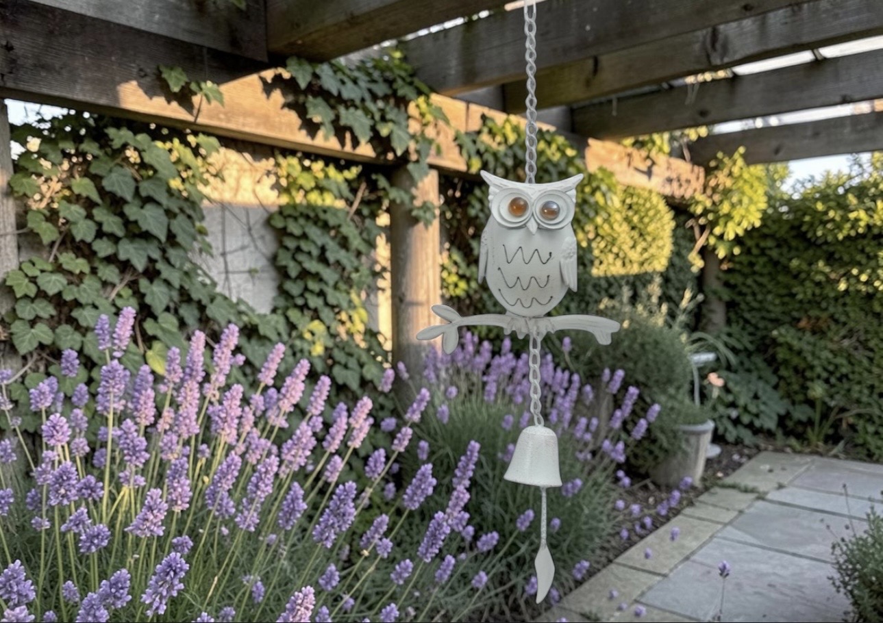 Metal Owl Wind Chimes - Each - Image 5