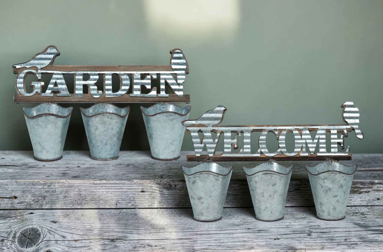 Triple Pot Wall Decor - Each