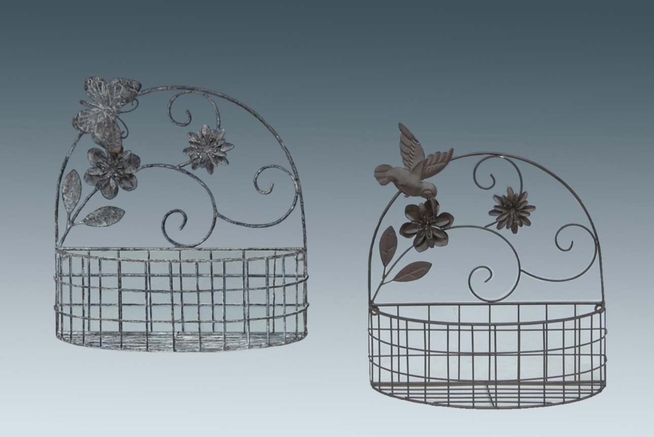 Garden Flower Wall Baskets - Each
