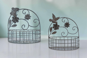 Garden Flower Wall Baskets - Each