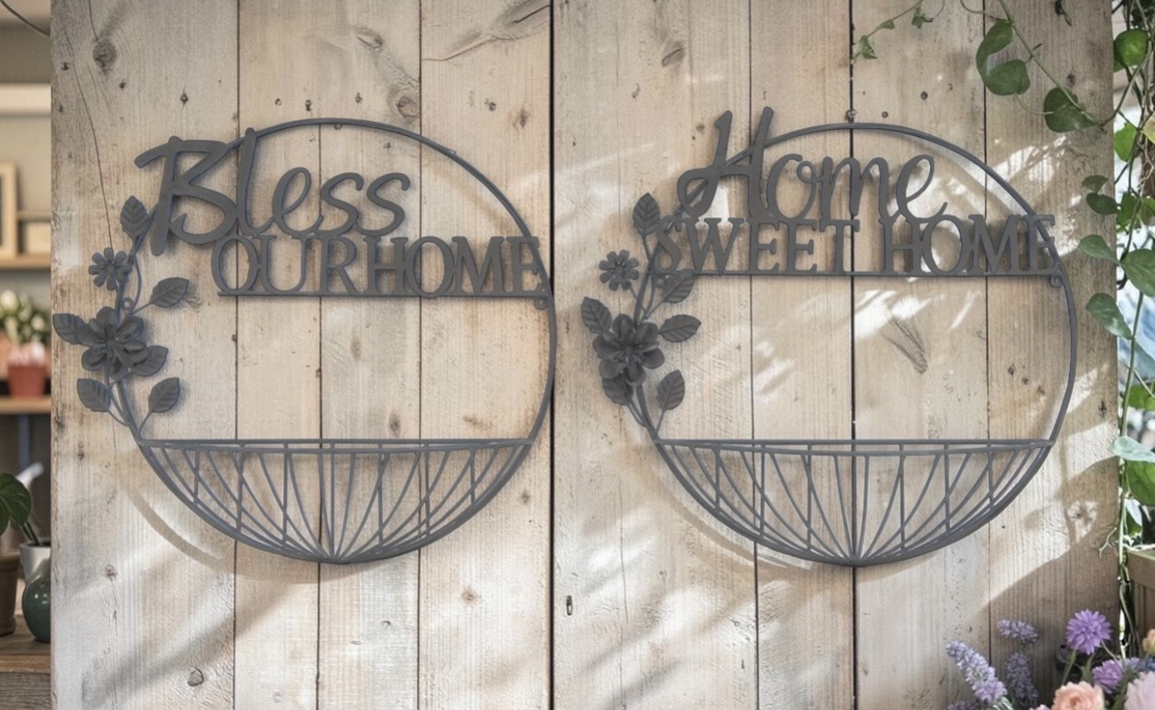 Metal Wall Pocket Baskets - Each