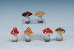 Whimsical Mushroom Figurines - Each