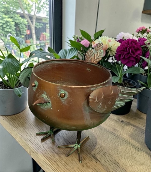 Metal Bird & Owl Flower Pots - Each - Image 4