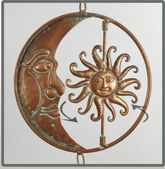 Sun & Moon Mobile WindChimes - Each - Image 3