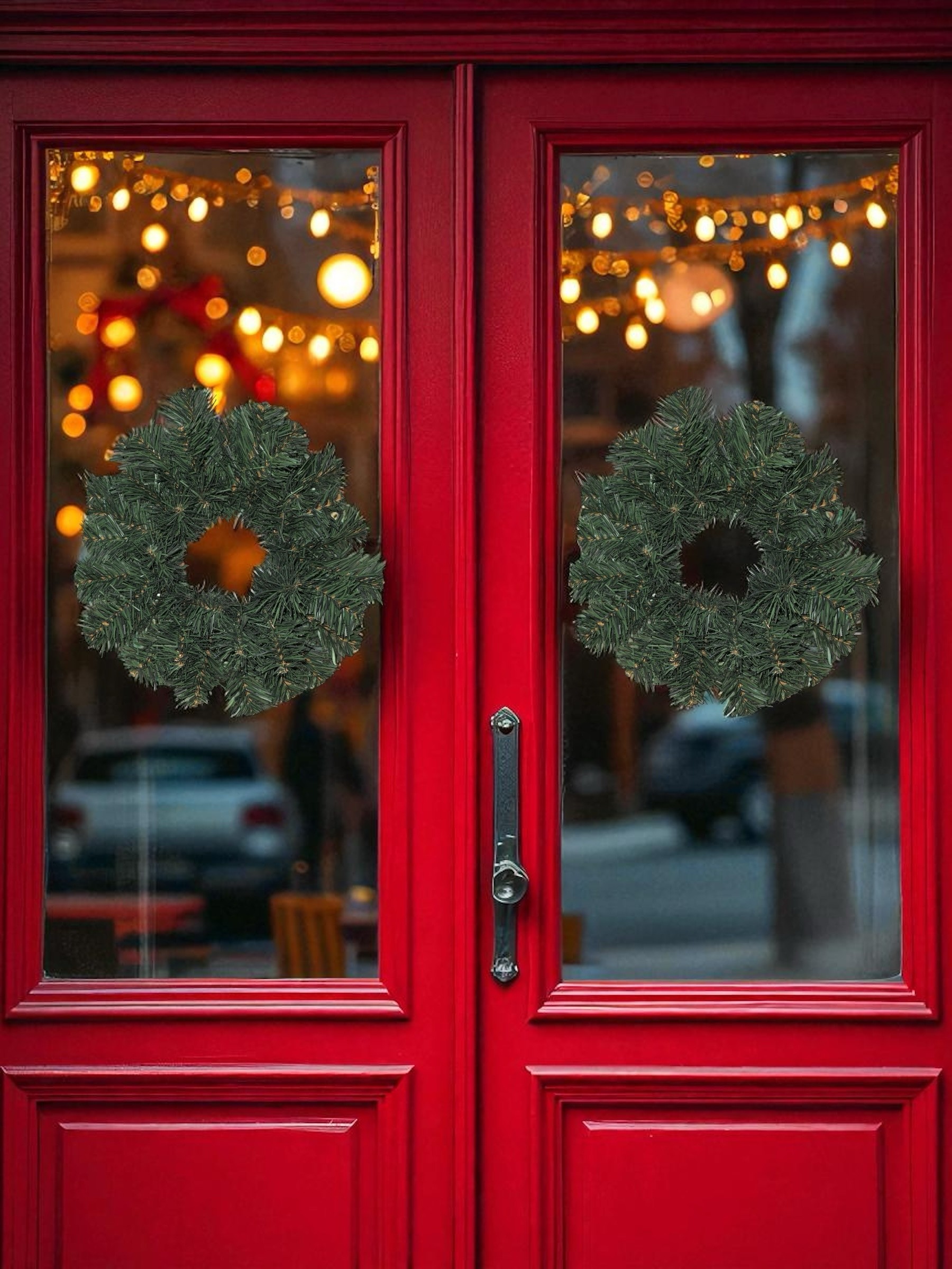 12" Artificial Elk Mountain Pine Wreath / Candle Ring - Each - Image 8