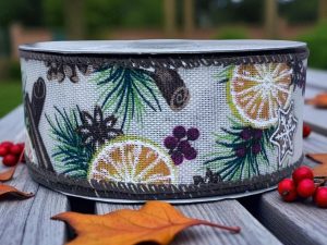 Orange Spice #9 Wired Ribbon (1.5" x 10 yards) - roll