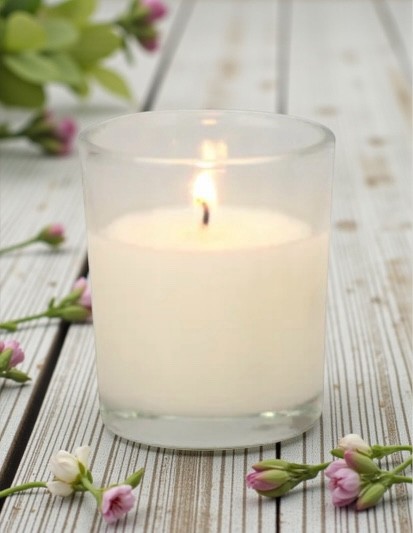 Votive Candles in Glass Cylinder, Ivory - Case/75 - Image 4