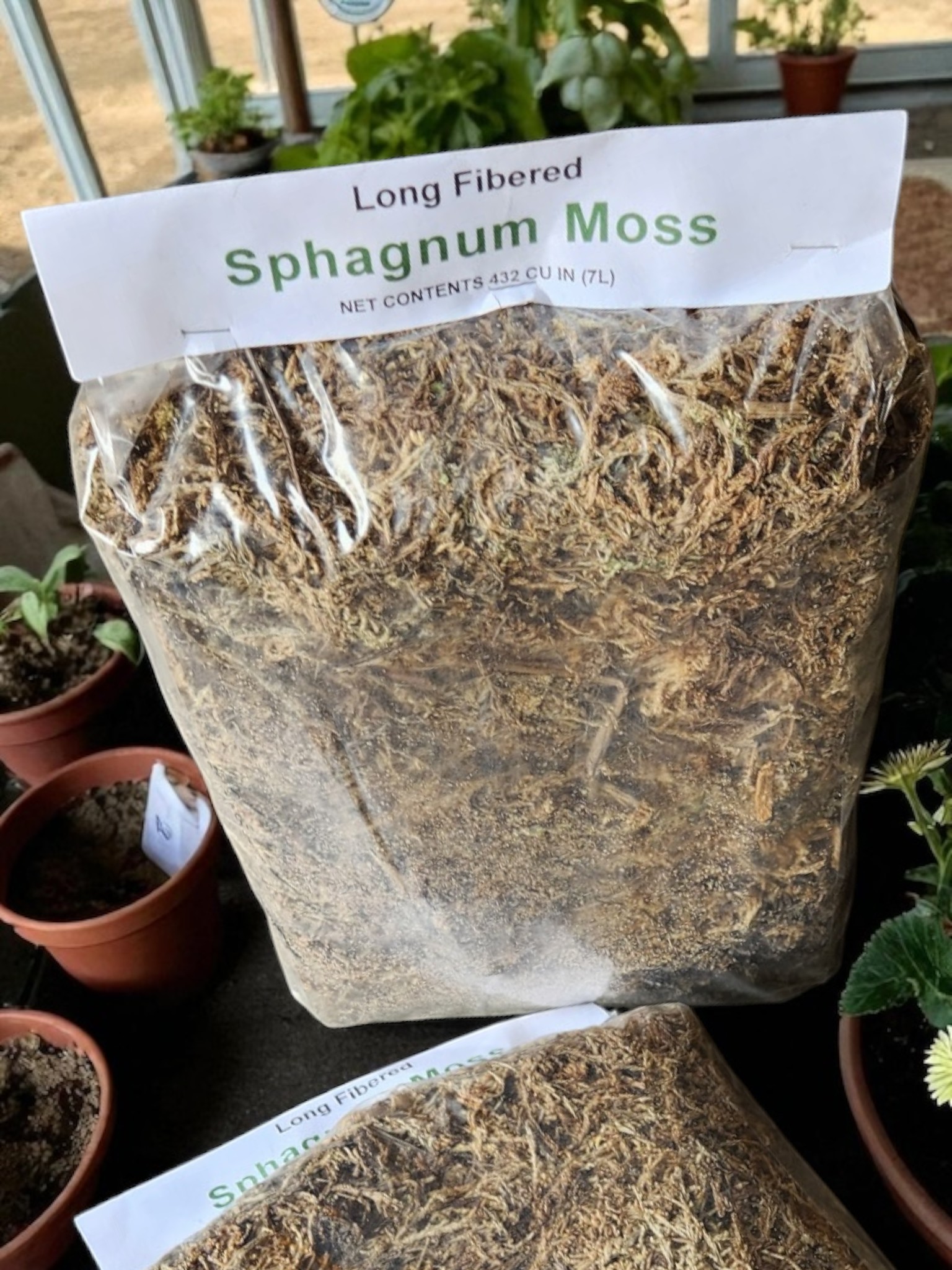 Sphagnum Moss, Long Fiber Naturally Dried- 432 Cu. Inch Bale