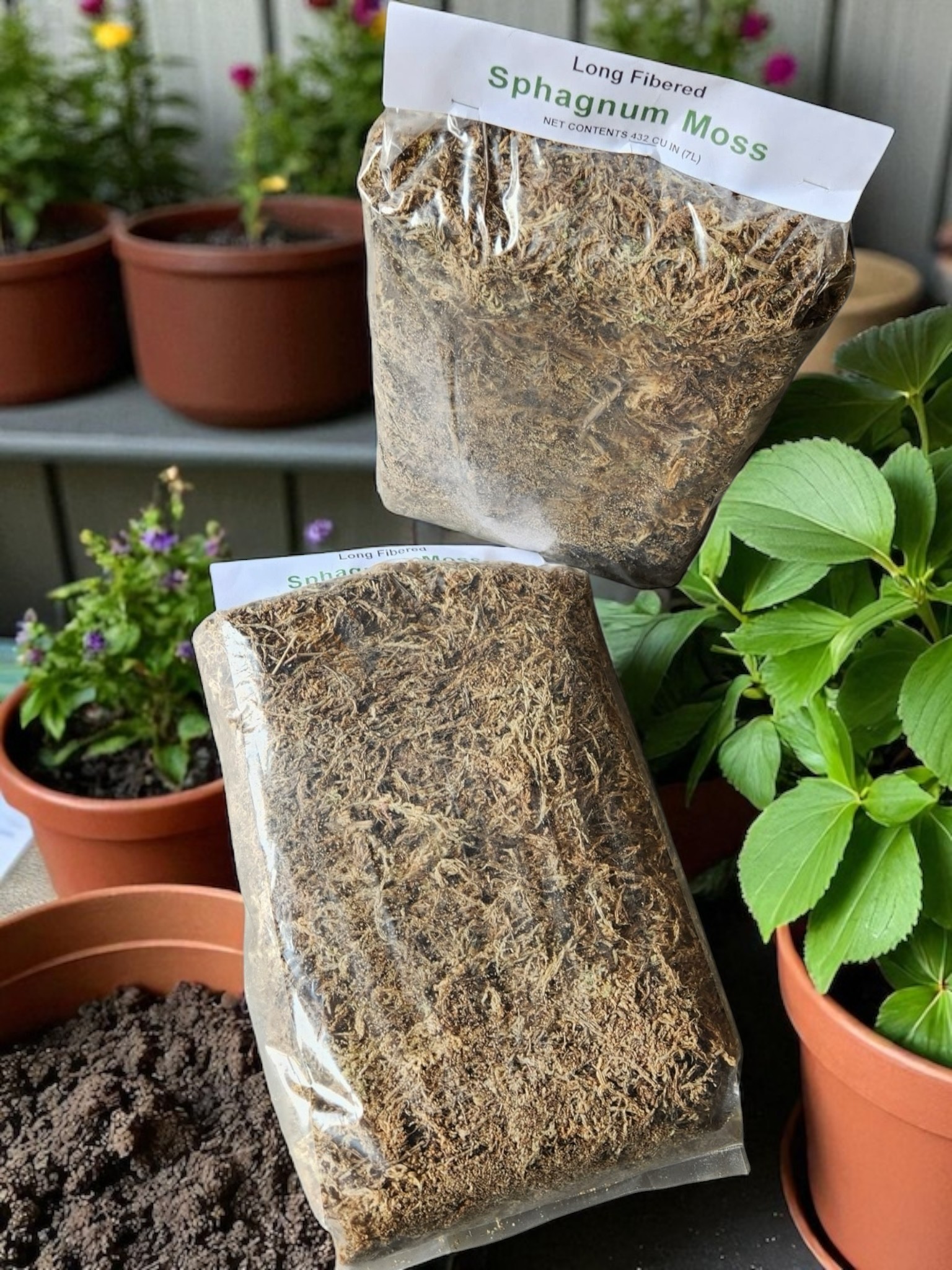 Sphagnum Moss, Long Fiber Naturally Dried, 432 Cu. Inch Bale - case/12