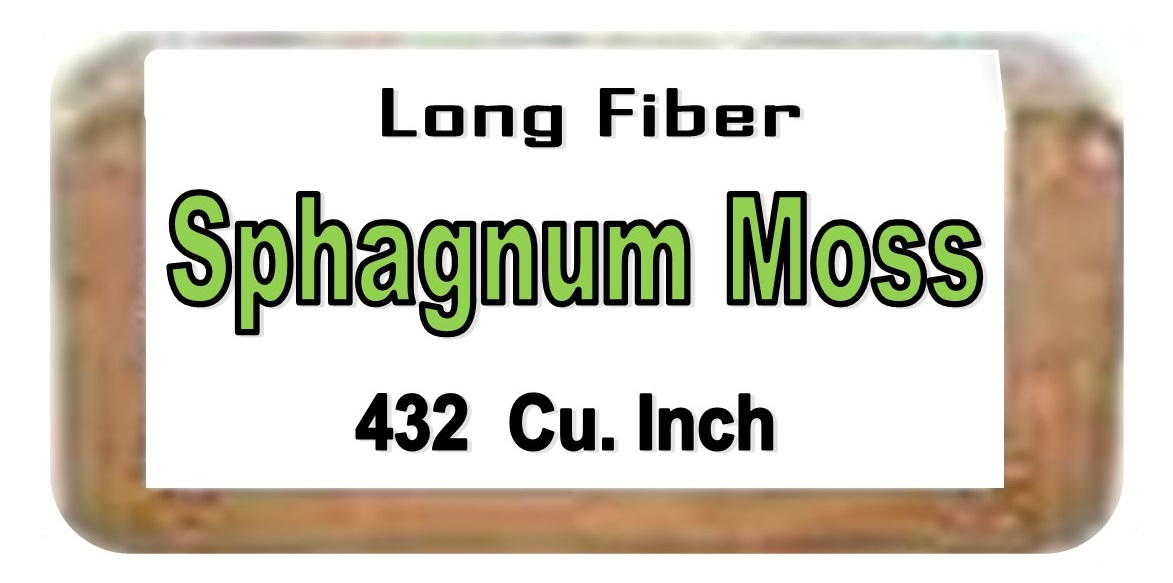 Sphagnum Moss, Long Fiber Naturally Dried- 432 Cu. Inch Bale - Schroth ...