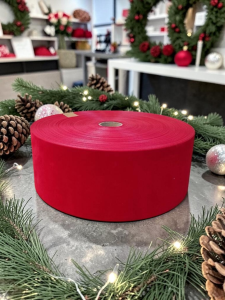 Velvet #100 Poly Back Ribbon (4″ x 100 yard) – roll