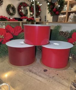 Velvet #100 Poly Back Ribbon (4″ x 25 yard) – roll