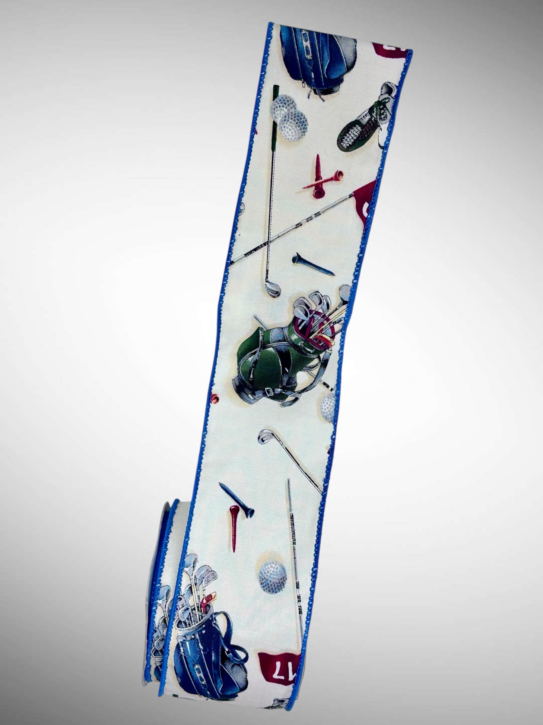 Golf #40 Wired Ribbon (2.5″ x 10 yards) – roll - Image 4