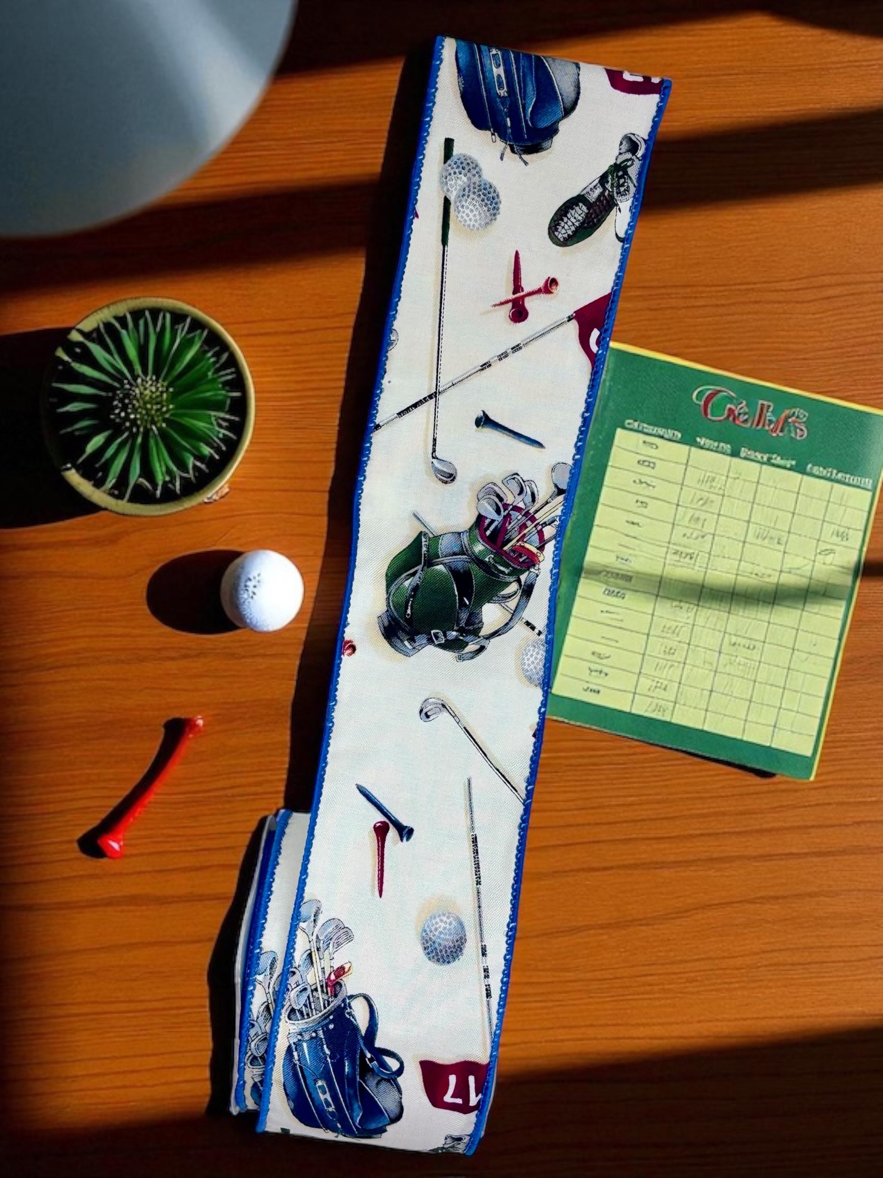 Golf #40 Wired Ribbon (2.5″ x 10 yards) – roll - Image 2