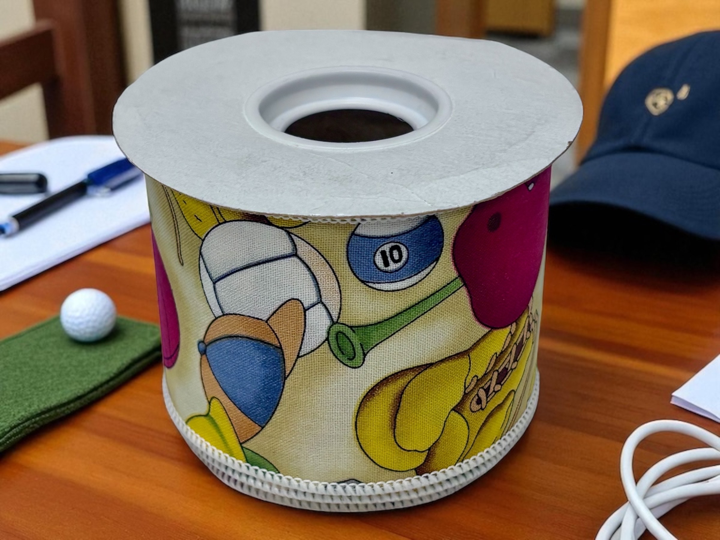 Ball Game #40 Wired Ribbon (2.5″ x 10 yards) – roll - Image 4