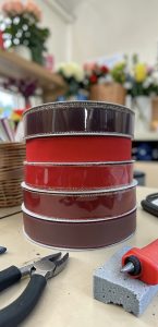 Velvet #9 Wired Ribbon (1.5″ x 50 yards) – roll
